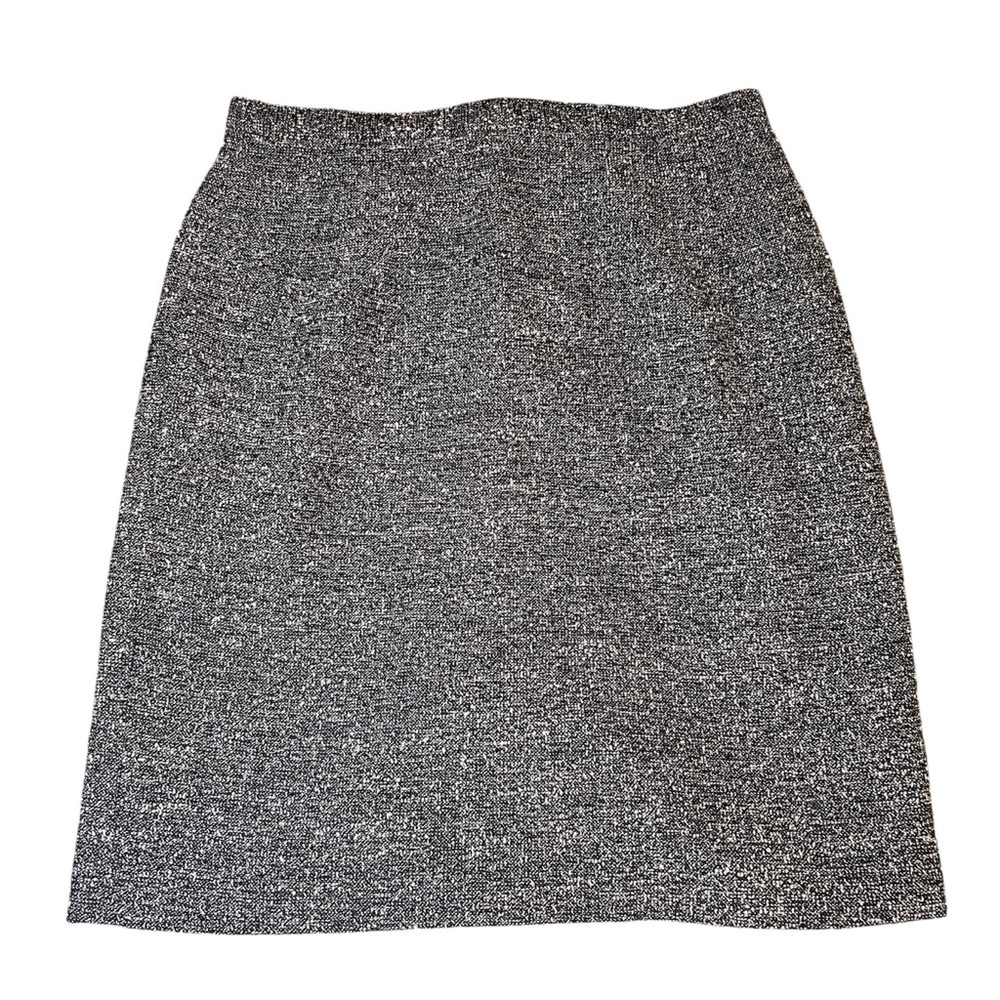 Talbots Grey Wool Tweed Career Office Pencil Skirt Size 12